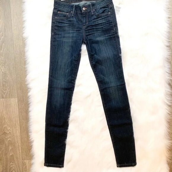Anthropologie Joe's Jeans Skinny Jeans Dark Wash Denim High mid rise Size 26 - Picture 4 of 15